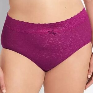 Cacique 22/24 Stretch Lace High Leg Panty